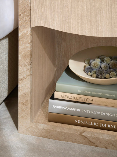 Luna Bedside Table - Light