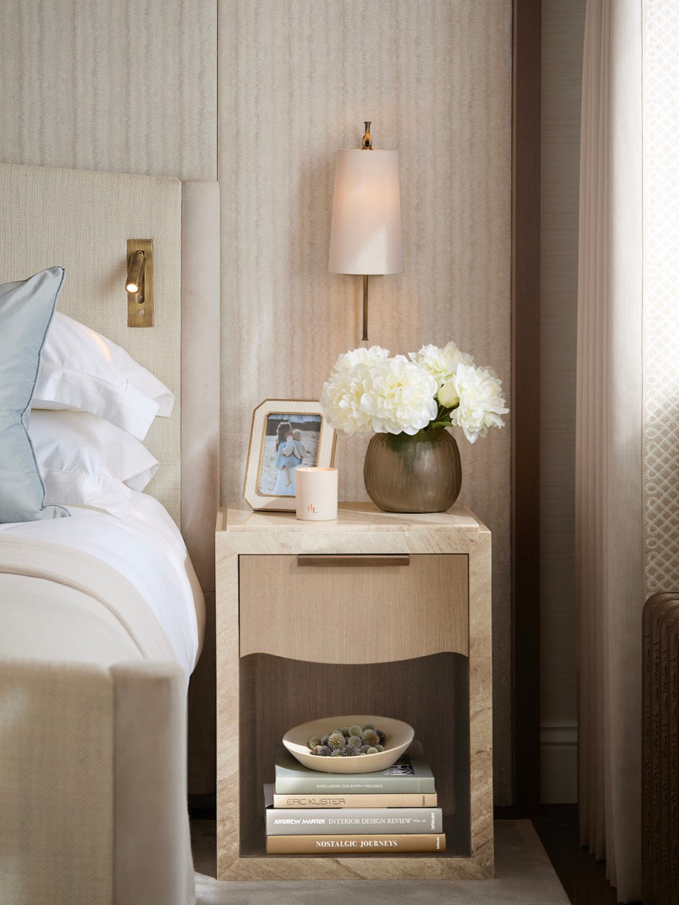 Luna Bedside Table - Light