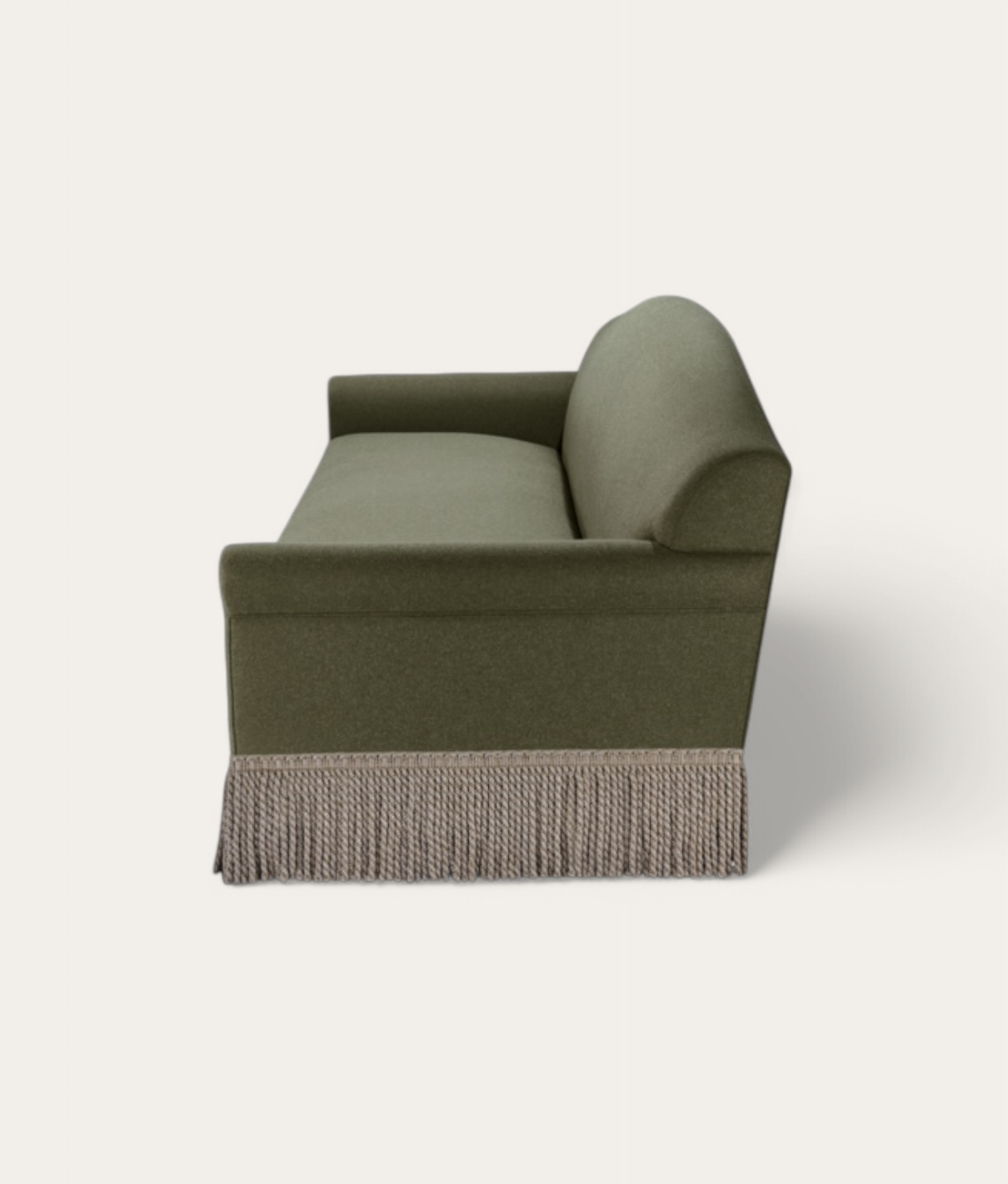 Lupton Sofa - Fringe - Milltary