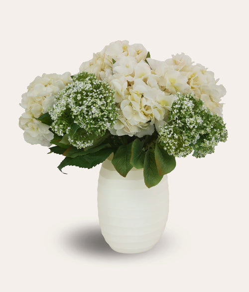 White Hydrangea Bouquet - Medium