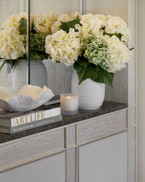 White Hydrangea Bouquet - Medium