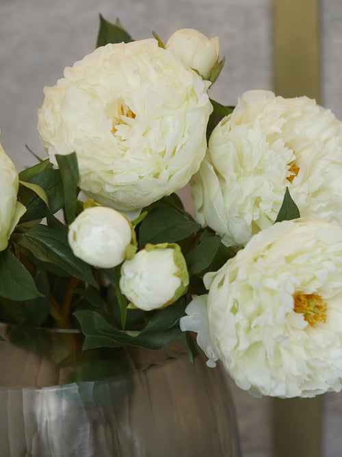 White Peony Bouquet - Medium
