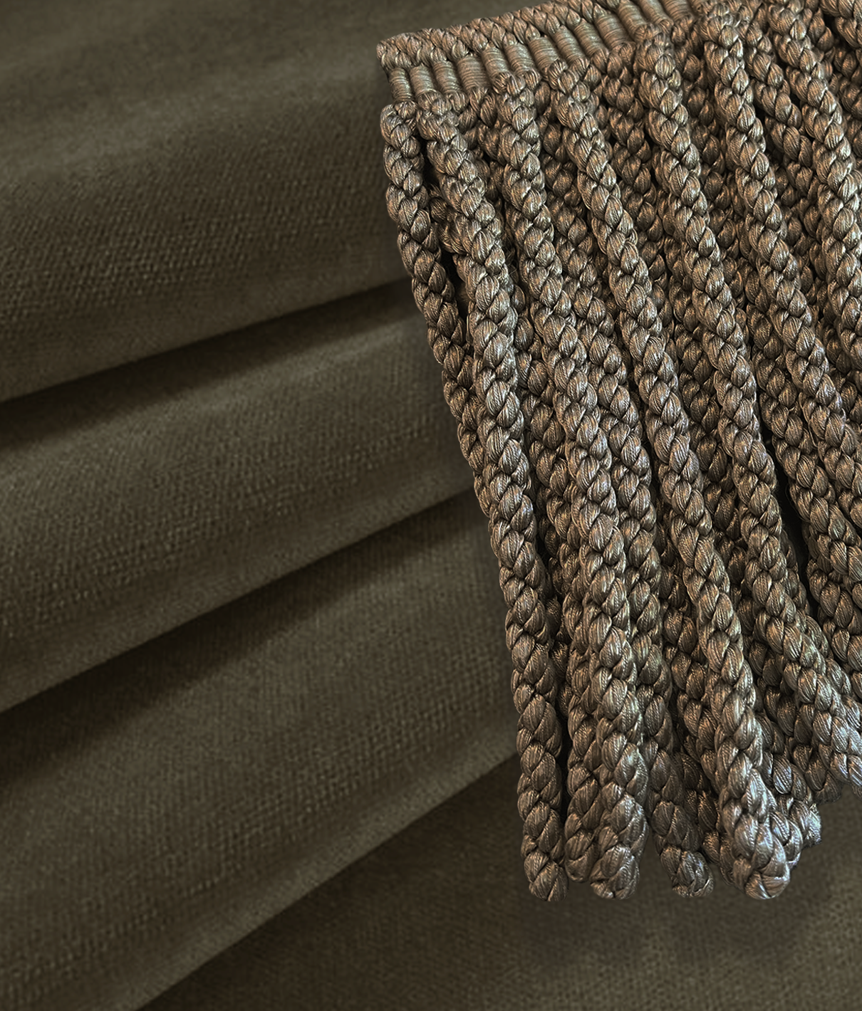 Milton Slipper Chair - Fringe - Military