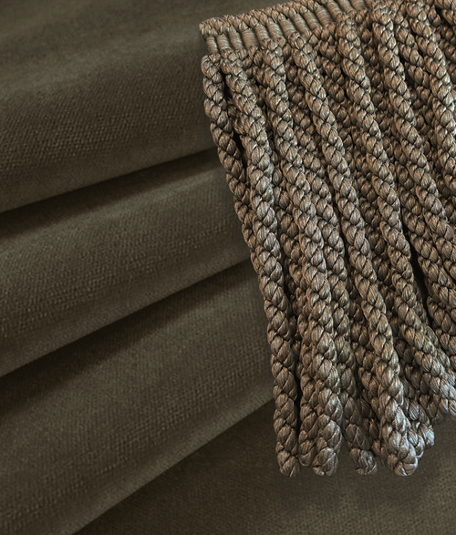Milton Slipper Chair - Fringe - Military