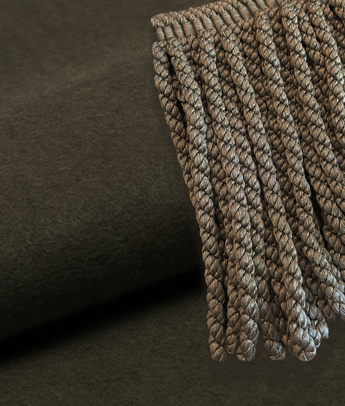 Lupton Sofa - Fringe - Milltary