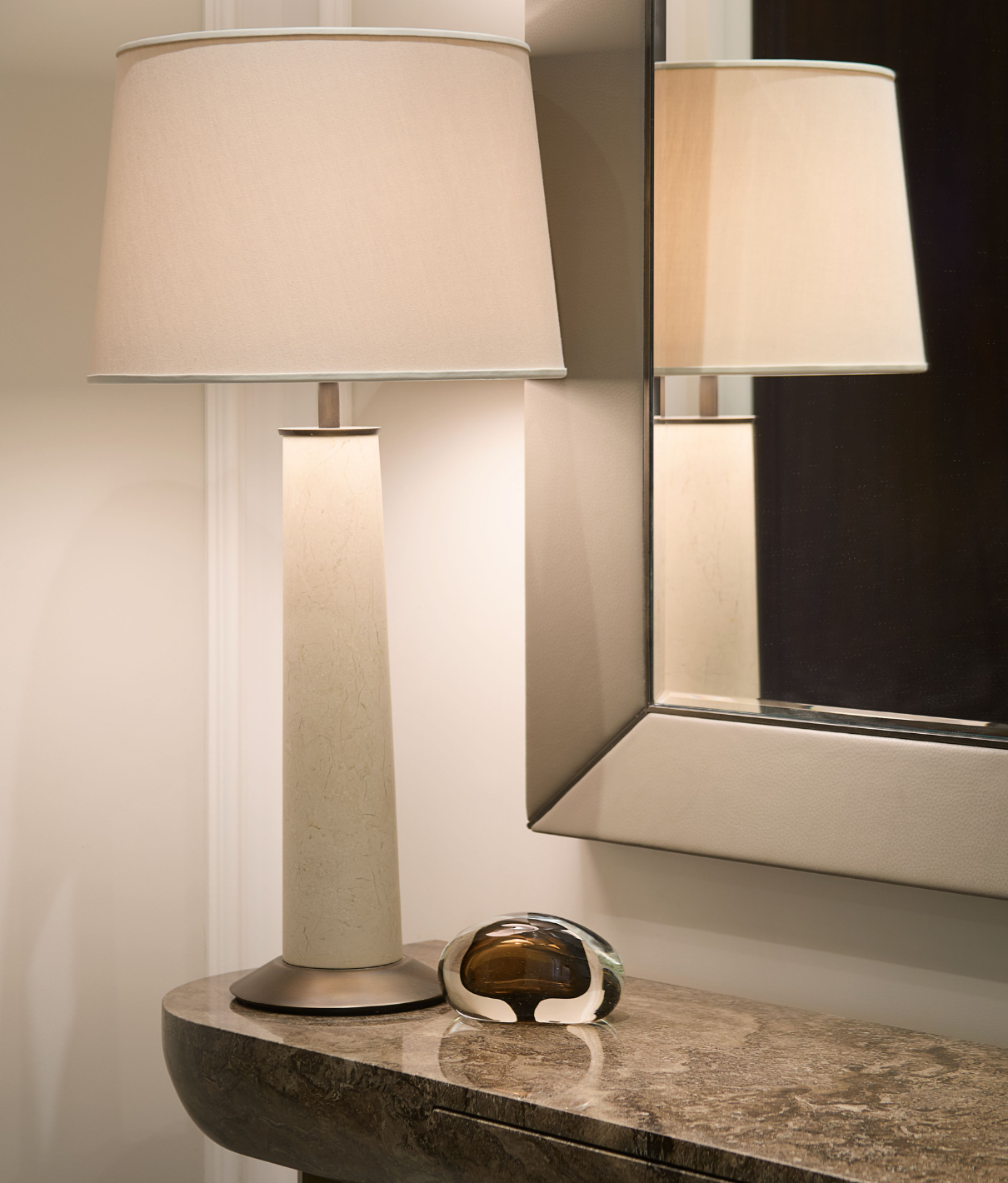 Oaklyn Table Lamp - Ivory Marble