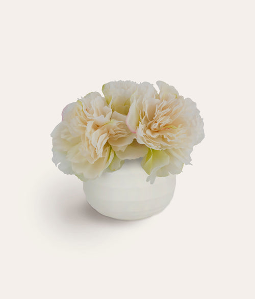 White Peony Bouquet - Mini