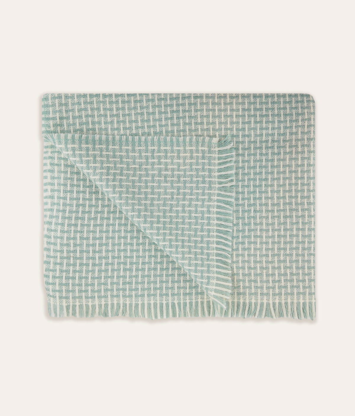Reeve Alpaca Throw Aqua