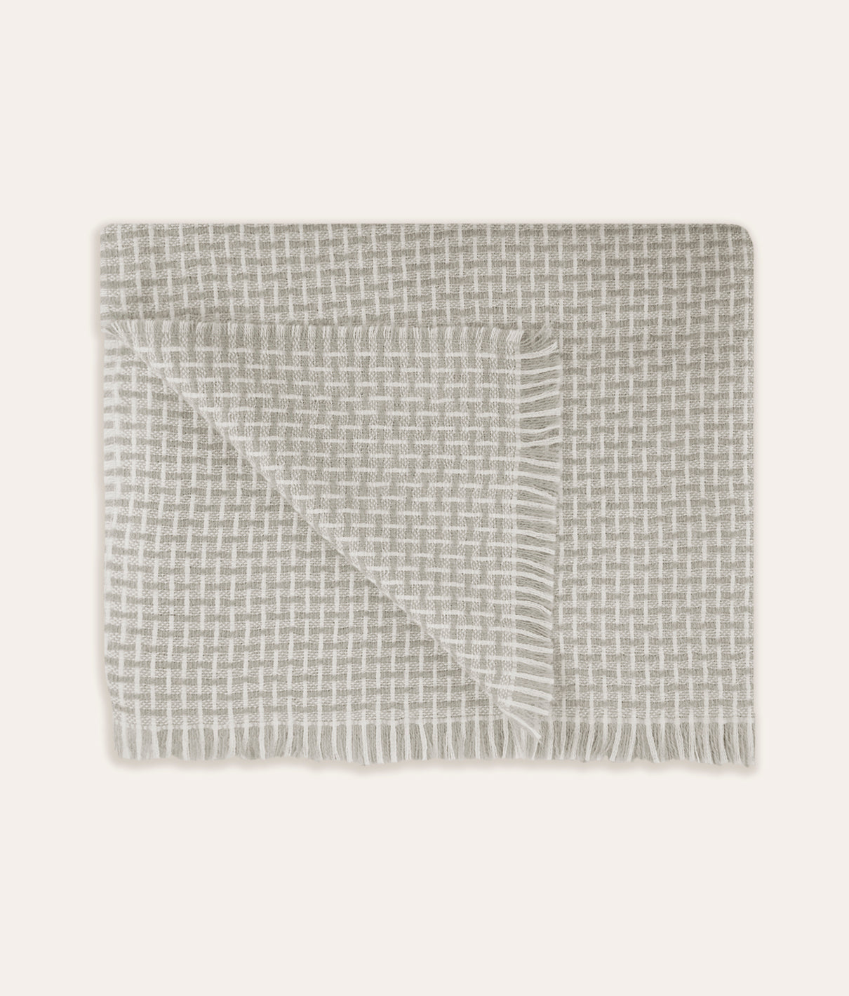 Reeve Alpaca Throw - Light Grey