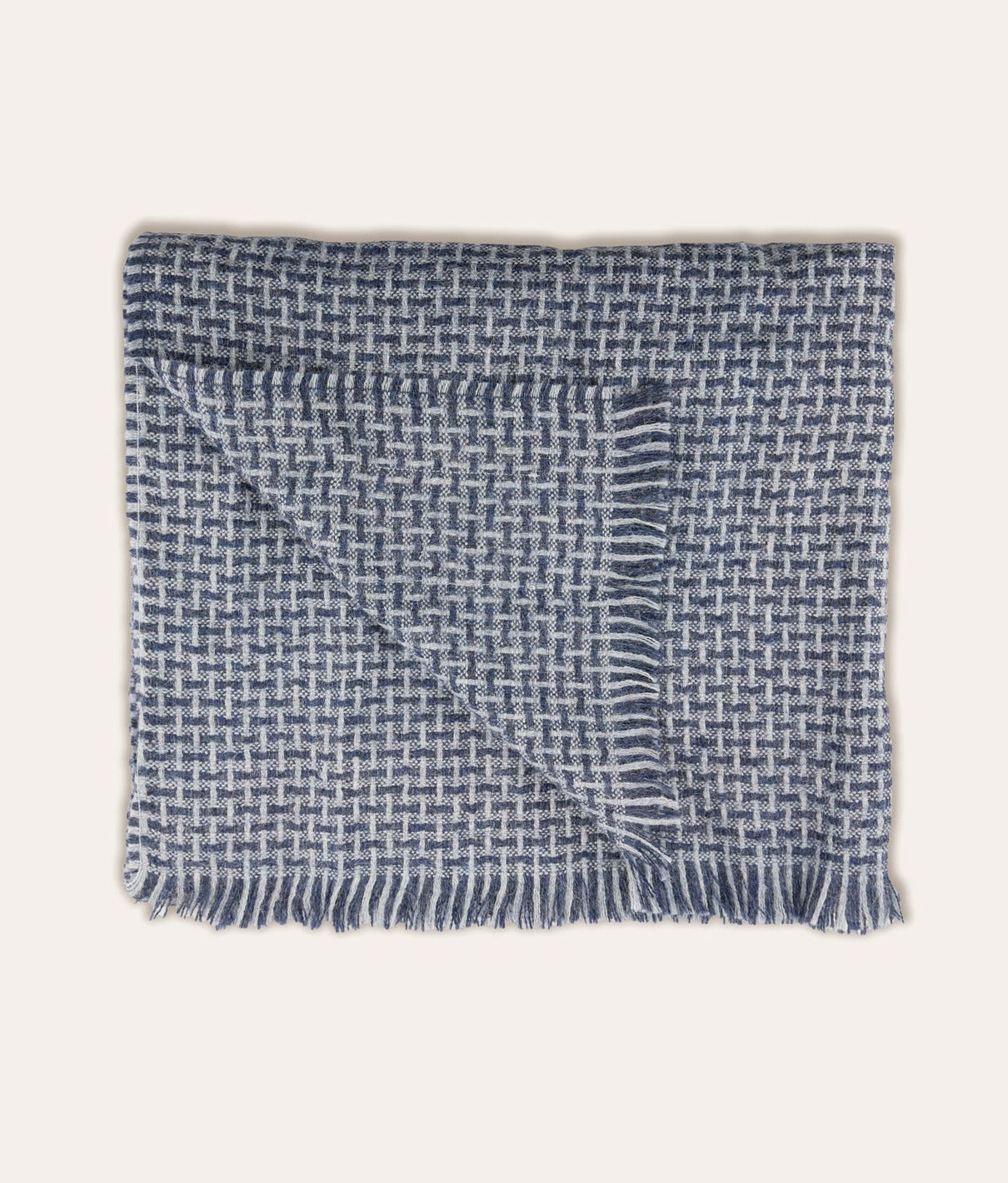 Reeve Alpaca Throw - Navy