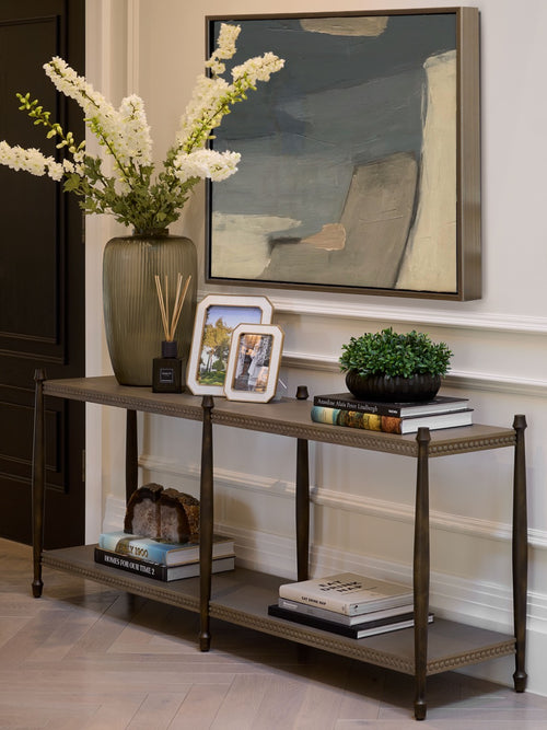 Morley Console - Honey Oak