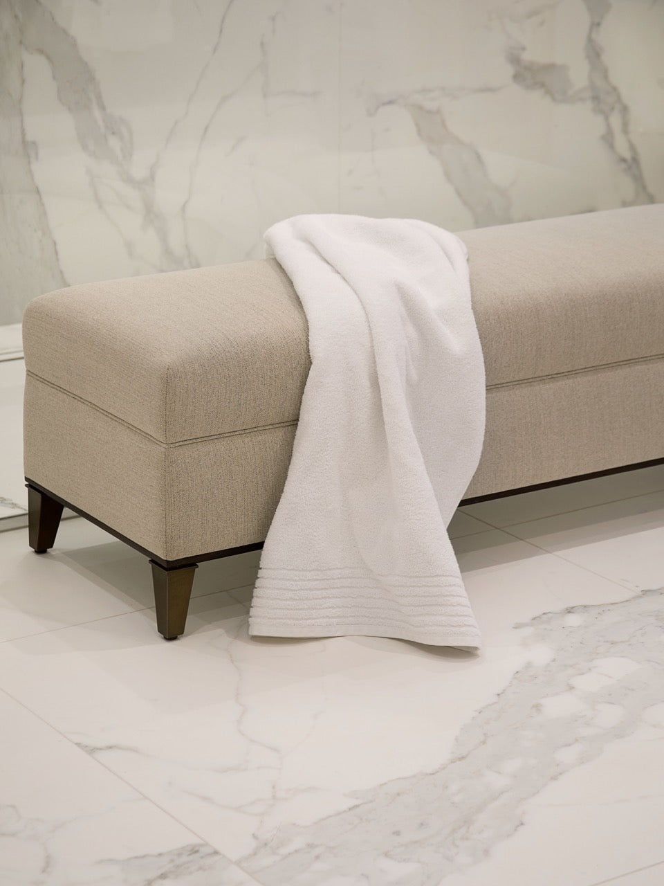 Durham Ottoman - Ivory