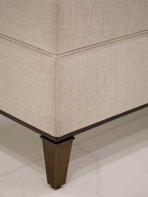 Durham Ottoman - Ivory