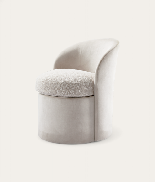 Sienna Dressing Table Chair - Ivory