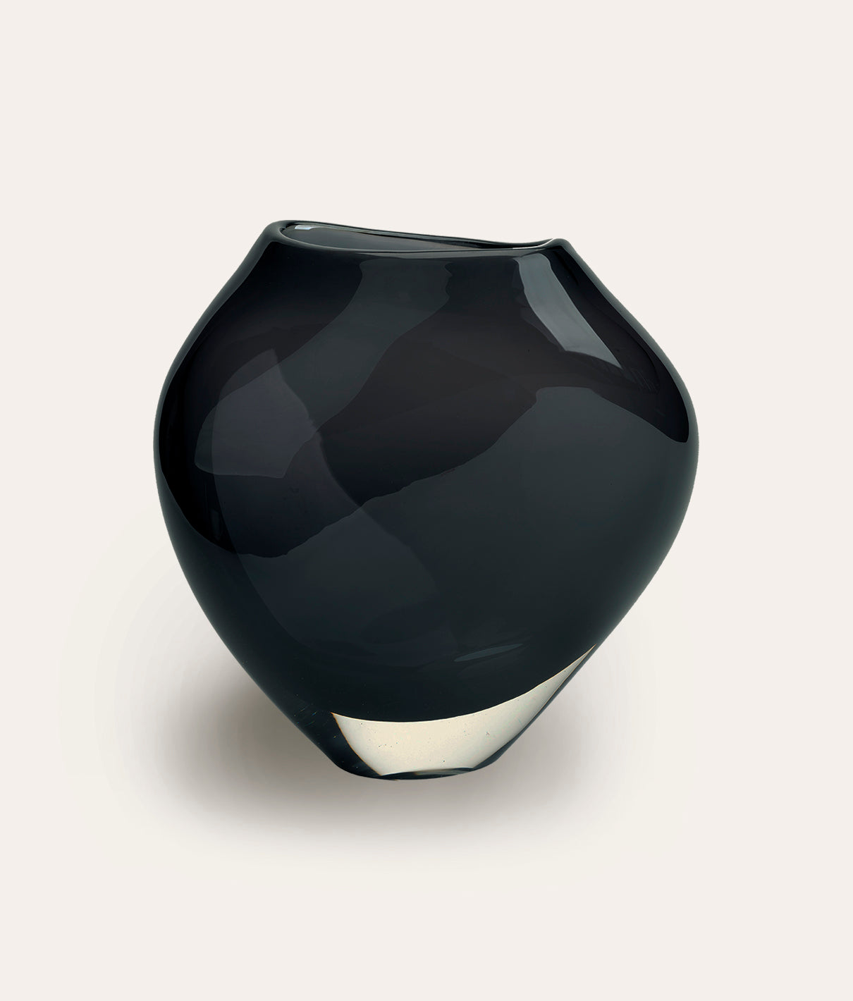 Phoenix Small Handblown Vase - Smoke