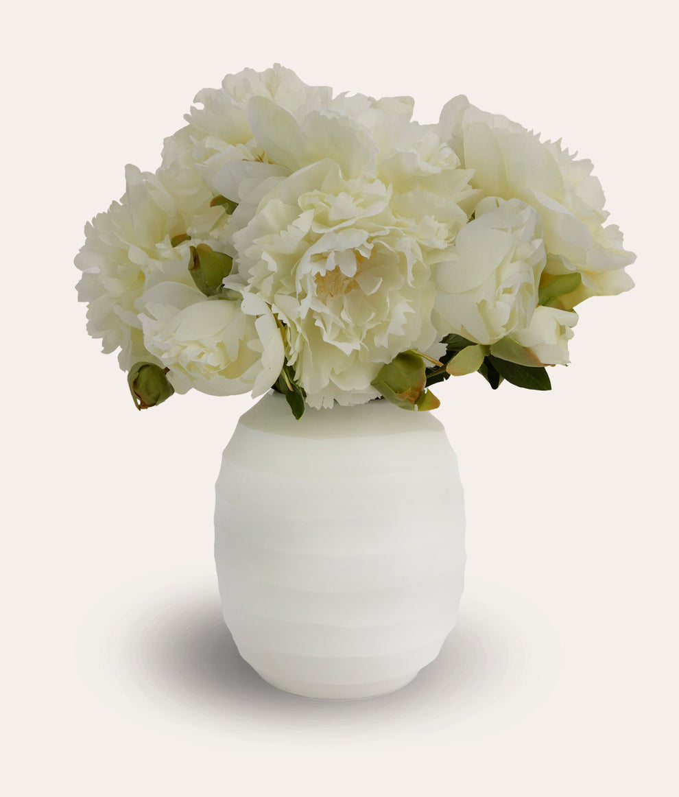 White Peony Bouquet - Small – Laura Hammett Living