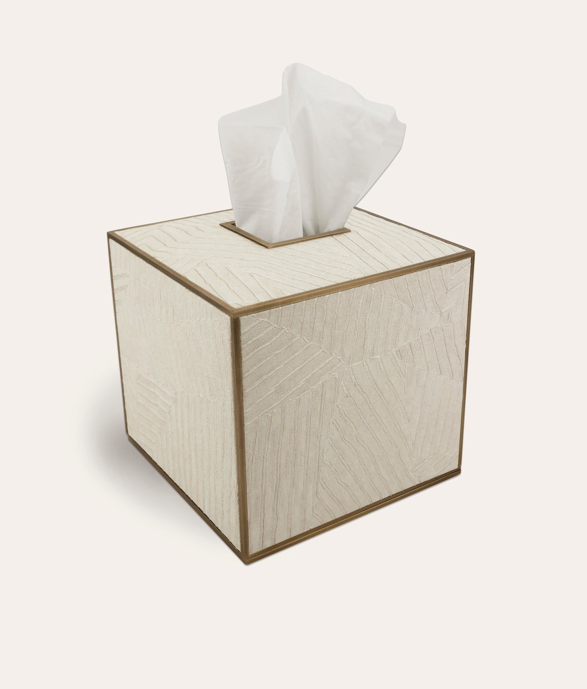 Elemental Tissue Box Square - Ivory