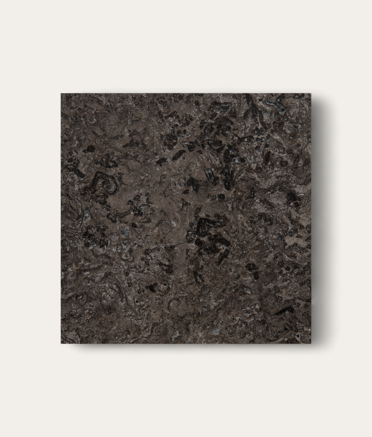 Bolton Ottoman Smoke - Travertino Bronzo Marble Sample