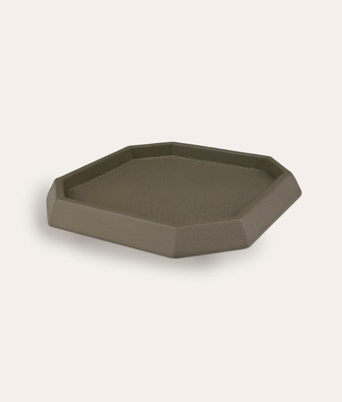 Adler Leather Trinket Tray - Smoke