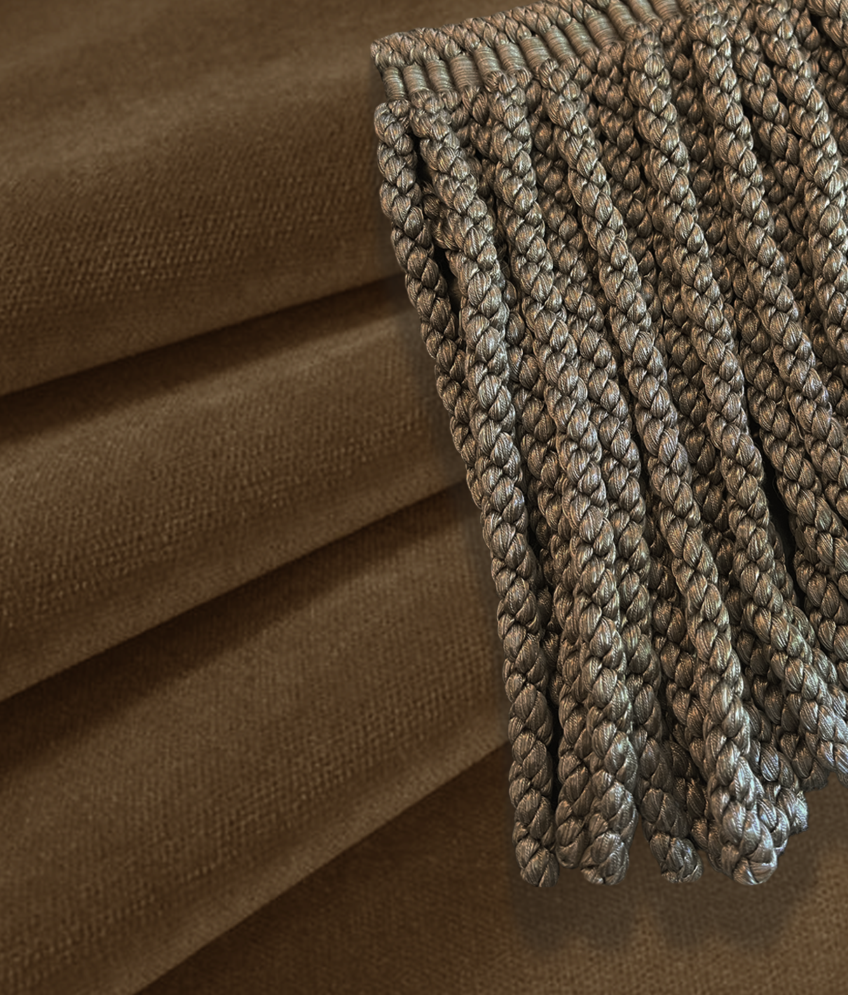 Milton Slipper Chair - Fringe - Umber