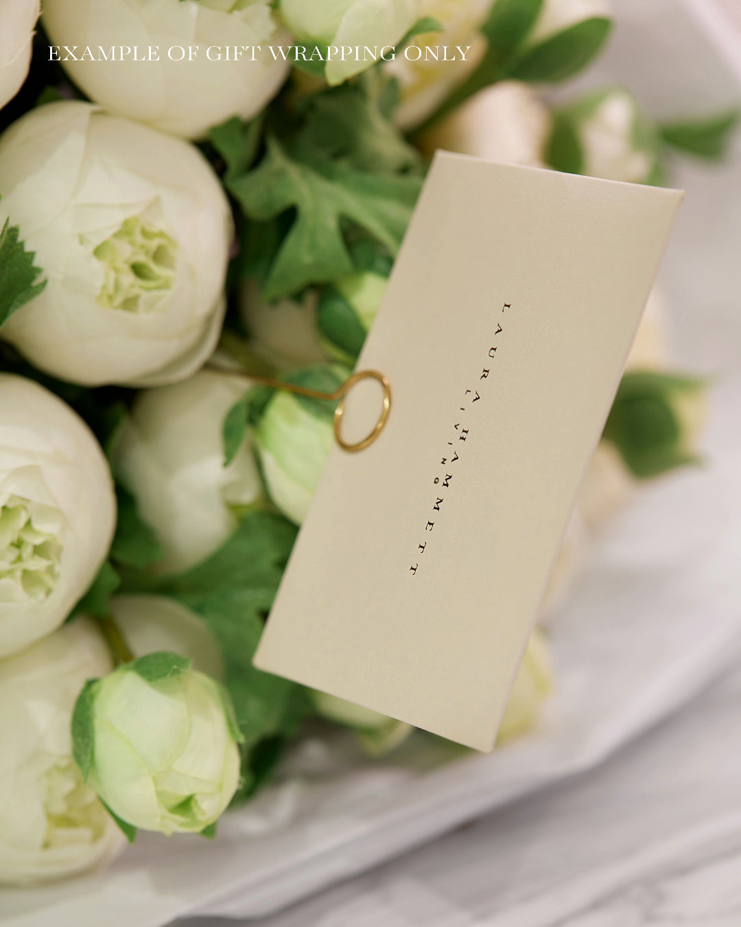 White Peony Bouquet - Small