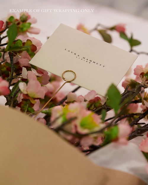 White Peach Blossom Spray - Large